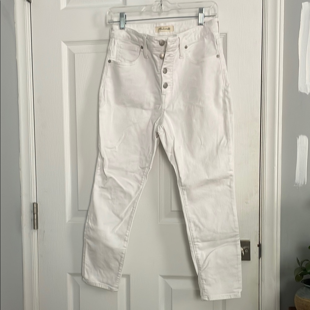 Madewell White Skinny Jeans
